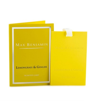 Lemongrass & Ginger Luxury Scented Card Max Benjamin