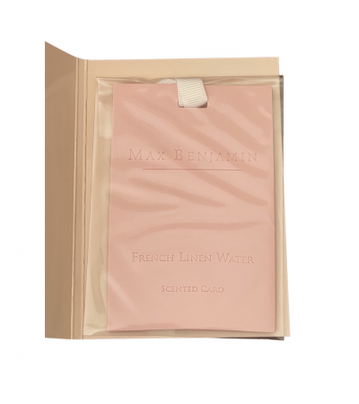 French Linen Water Luxury Scented Card Max Benjamin