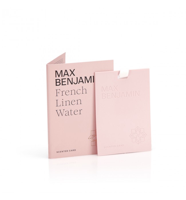 French Linen Water Luxury Scented Card Max Benjamin