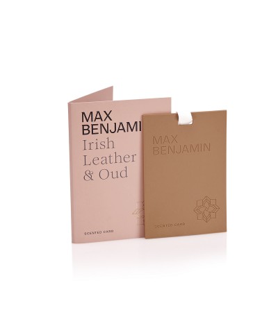 Irish leather and oud Luxury Scented Card Max Benjamin