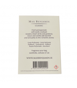 White Pomegranate Luxury Scented Card Max Benjamin