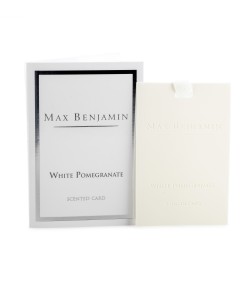 White Pomegranate Luxury Scented Card Max Benjamin