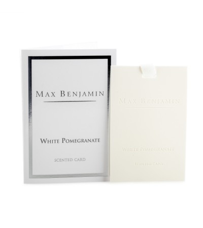 White Pomegranate Luxury Scented Card Max Benjamin