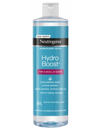 Мицеларна вода с тройно действие, Neutrogena Hydro Boost 400 мл.