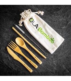 Комплект бамбукови прибори Ola Bamboo