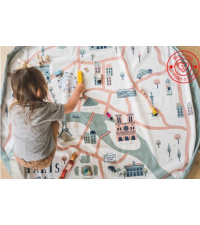 Торба за съхранение на играчки и мат за игра  Paris - Play & Go