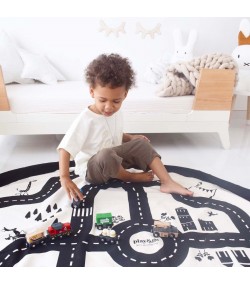 Торба за съхранение на играчки (пътна карта) Play and Go - Бебешки килим за лазене