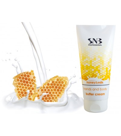 SNB Professional HONEY&MILK Hands and Body Butter cream 200 ml