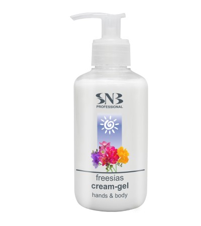 SNB Professional Hands and Body Cream-Gel Freesias 250 ml.