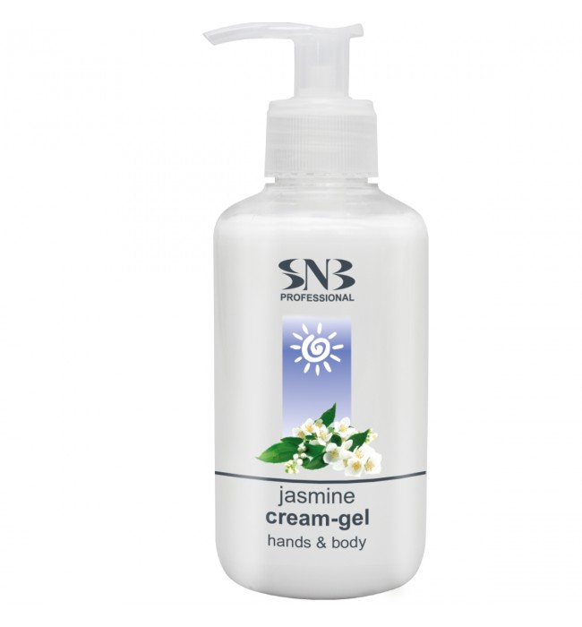 SNB Professional Hands and Body Cream-Gel Jasmine 250 ml.