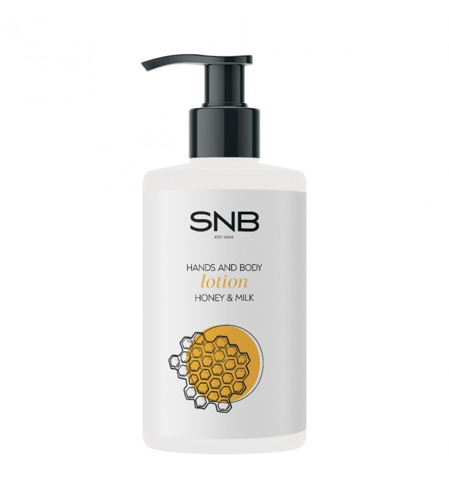 SNB Professional HONEY & MILK Hands and Body Lotion 250 ml