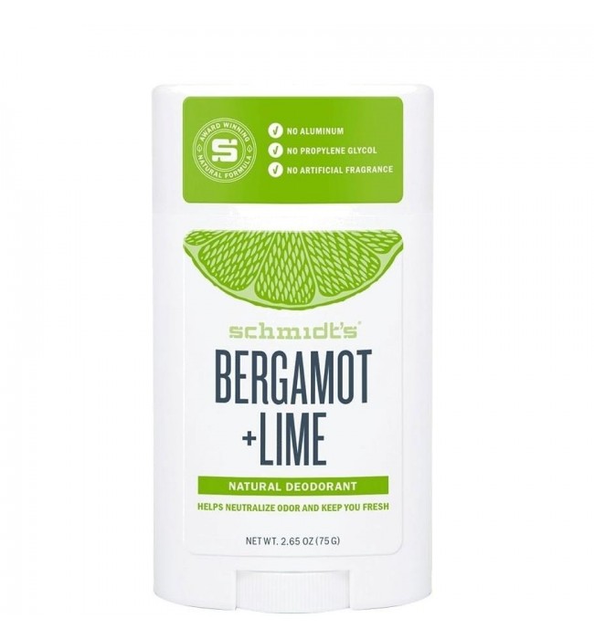 Natural Deodorant Bergamot Lime Schmidt's Naturals