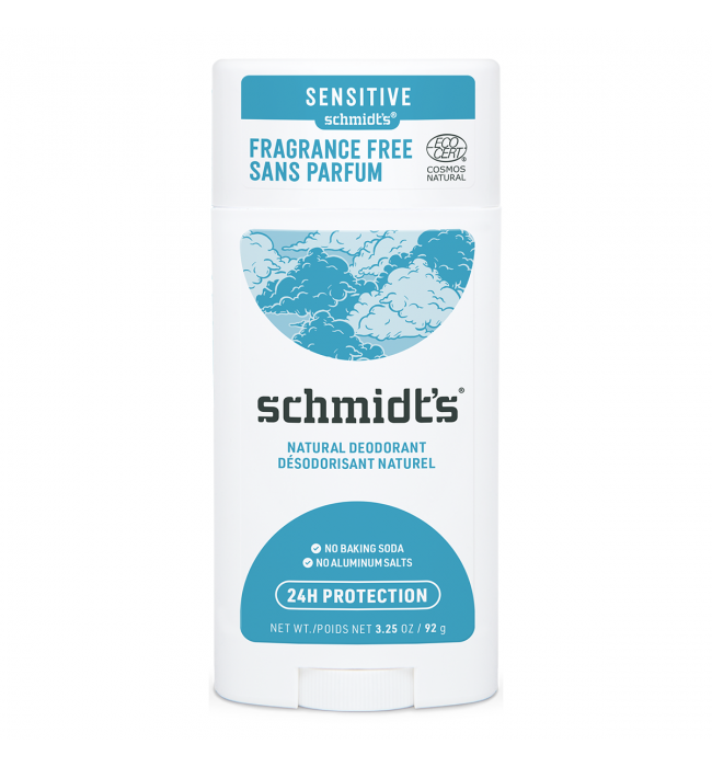 Natural Deodorant Fragrance Free, Sensitive skin Schmidt's Naturals