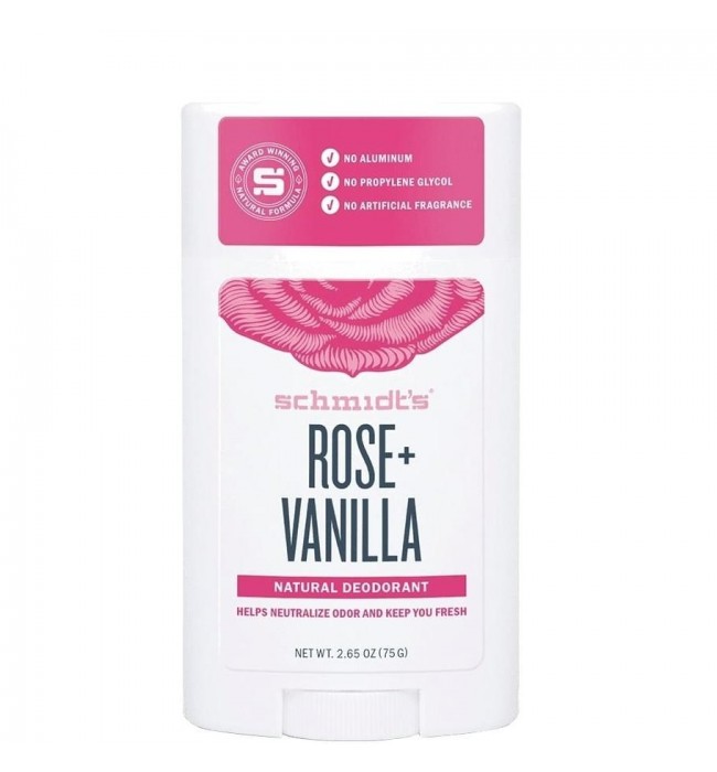 Natural Deodorant Rose Vanilla Schmidt's Naturals