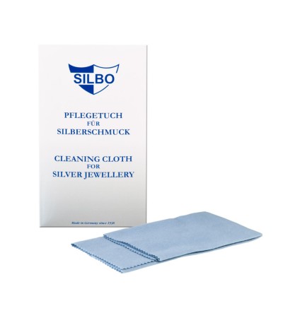 Silbo Cleaning Cloth for Silver Jewelry, Cotton, 30 x 24 cm