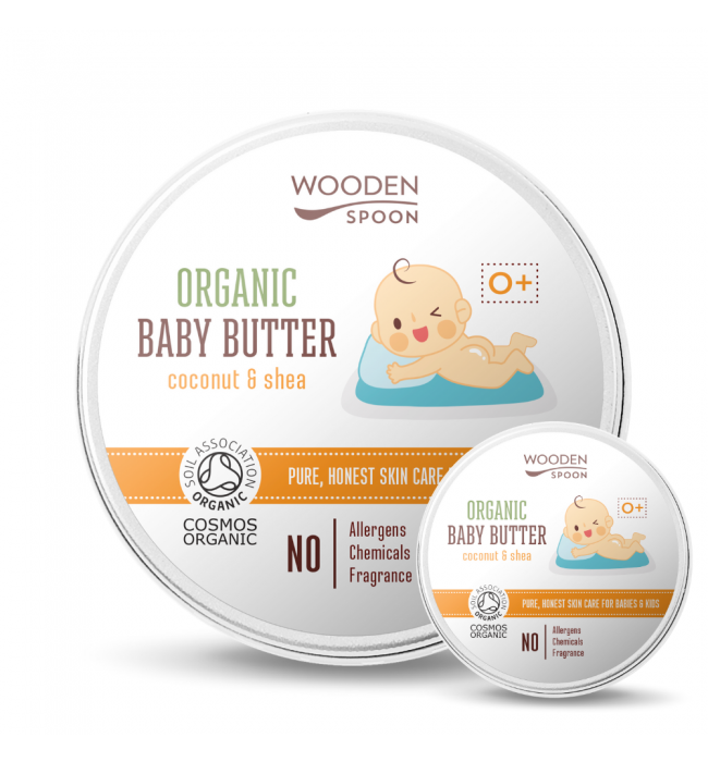 Organic Baby Body Butter WOODEN SPOON 100 ml.