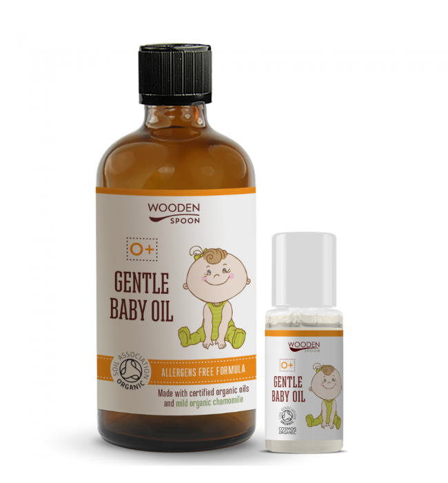 Gentle baby oil WOODEN SPOON 100 ml.