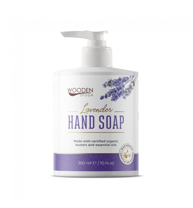 Natural Hand Soap Lavender WOODEN SPOON 300 ml.