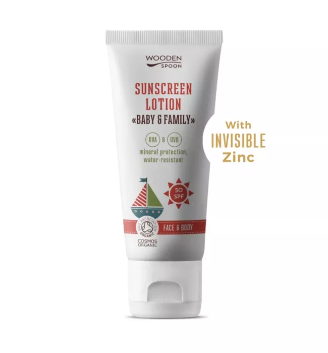 Sunscreen Lotion "Baby&Family" SPF50 WOODEN SPOON 100 ml.