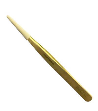 Horotec MSA12.303-S5 simple brass tweezer with fine tips, 130mm