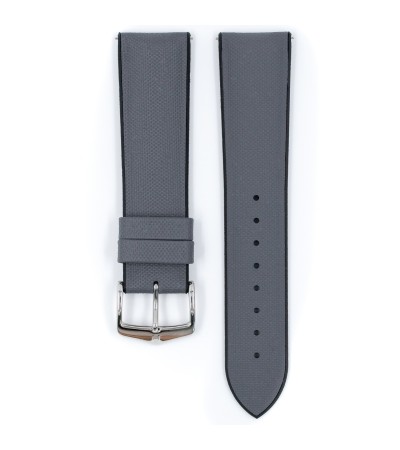 Hirsch Arne Grey/Silver Watch Strap 20mm 0925094030-2-20