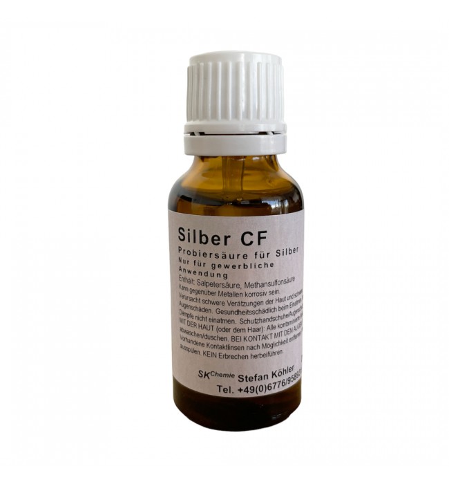 Test acid for silver (chromate free) 20 ml