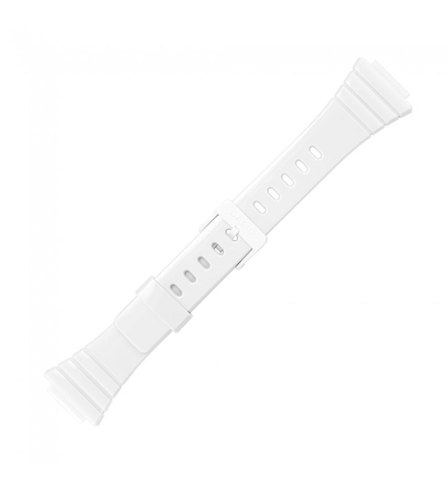 Casio plastic white watch strap 10435868 for W-215H, 14 mm