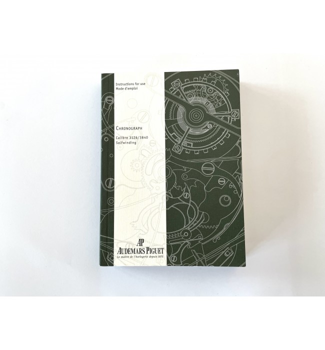 Audemars Piguet 3126/3840 booklet instruction for use