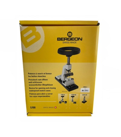 Bergeon 5700-Z device press for opening and close waterproof watch cases