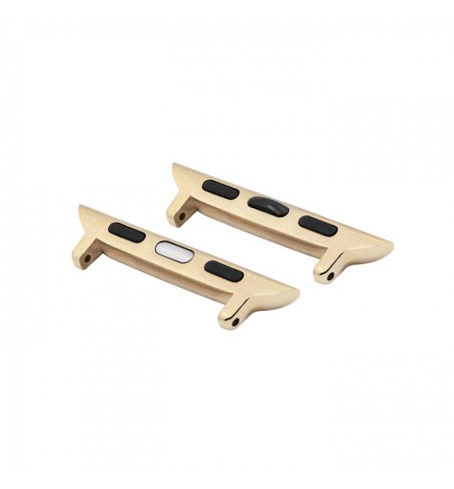 Adapter for Apple Watch Hirsch, Gold, Attachment width in 22 mm, ref. AD1000-1-44