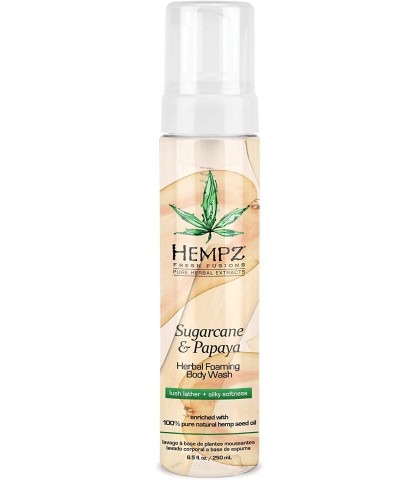Hempz Sugarcane Papaya Herbal Foaming Body Wash 250ml