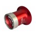 Horotec MSA 00.031-1.5 eyeglass loupe in aluminium anodised red with screwed ring x6.5