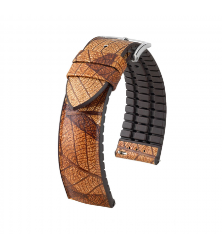 Hirsch Leaf brown watch strap 20 mm ...