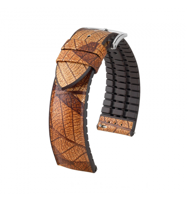 Hirsch Leaf brown watch strap 20 mm 0921046010-2-20