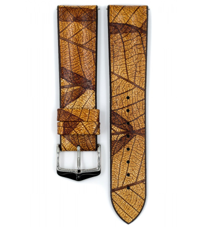 Hirsch Leaf brown watch strap 20 mm 0921046010-2-20