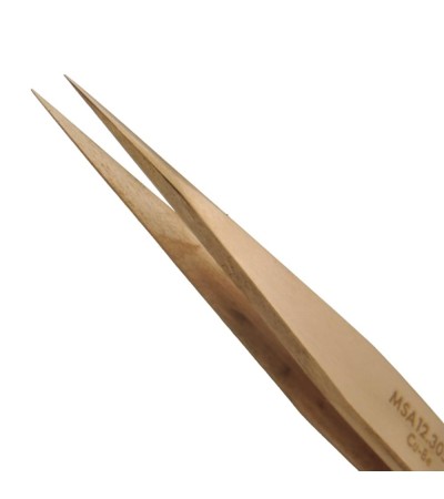Horotec MSA12.305-3 precision tweezer in beryllium copper, Anti-Magnetic, 120 mm