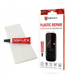 DISPLEX Scratch Repair Paste, Plastic Display Polish for Phones Tablets and Consoles, Removes Scratches and Restores Clarity, Easy Hand Polishing, Plastic Repair Screen Polish All-Inclusive Set