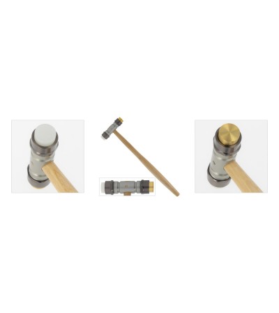 Boley small combined hammer in nylon and brass