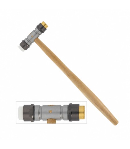 Boley small combined hammer in nylon and brass