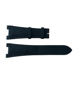 New Black Leather Strap for Patek Philippe Watches (25 x 12 mm)