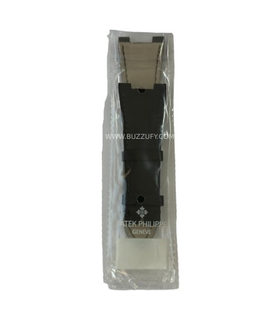 New Black Leather Strap for Patek Philippe Watches (25 x 12 mm)