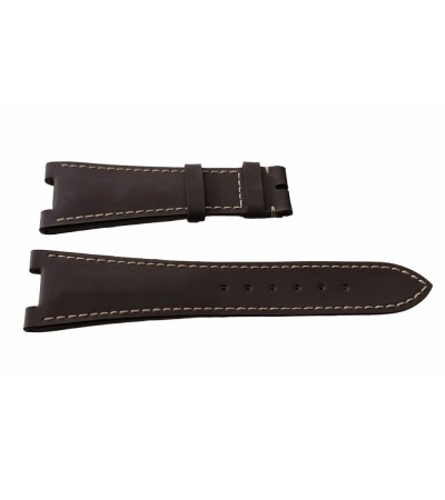 New Brown Leather Strap for Patek Philippe Watches (25 x 12 mm)