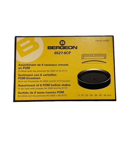 Bergeon 6527-6CP glass fitting dies ...