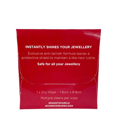 Connoisseurs Jewelry Dry Disposable Wipe for gold and silver