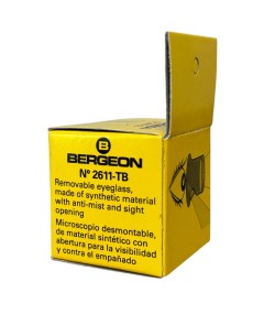 Bergeon 2611-TB-3 loupe, white, biconvex, ventilation port, magnification x3.3