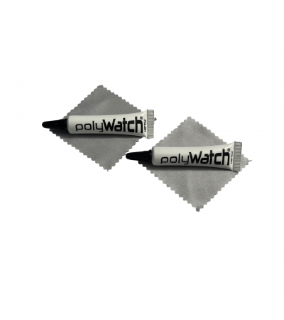 PolyWatch Acrylic Crystal Polish Set with Wiping Cloths