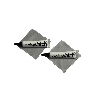 PolyWatch Acrylic Crystal Polish Set with Wiping Cloths