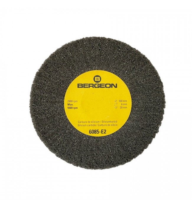 Bergeon 6085-E2 fine satin metal finish abrasive wheel