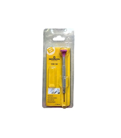 Bergeon 31081-160 non-magnetic screwdriver with anodised aluminium body 1.60mm