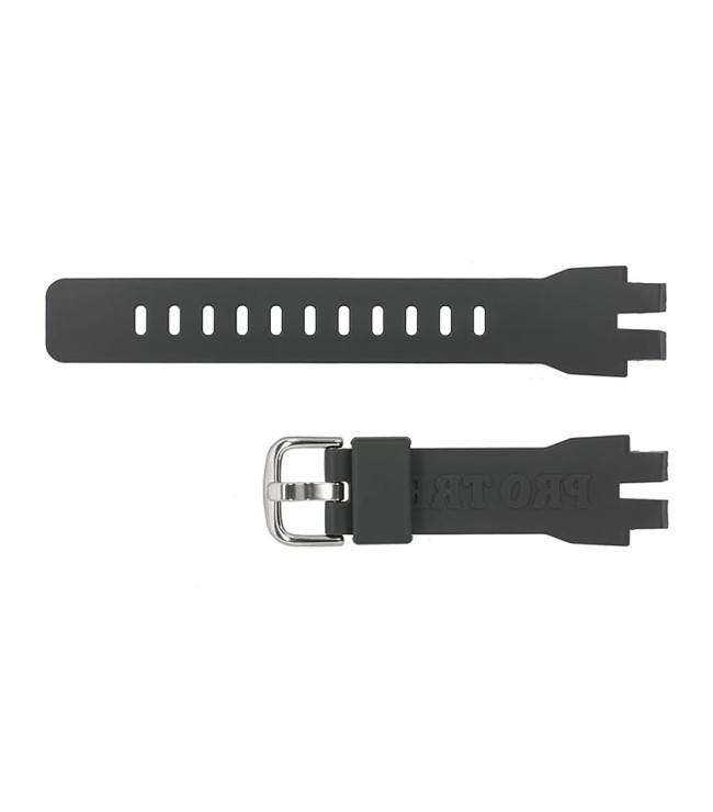 Силиконова каишка Casio в тъмен сив цвят 16 мм за PRG-330-1A